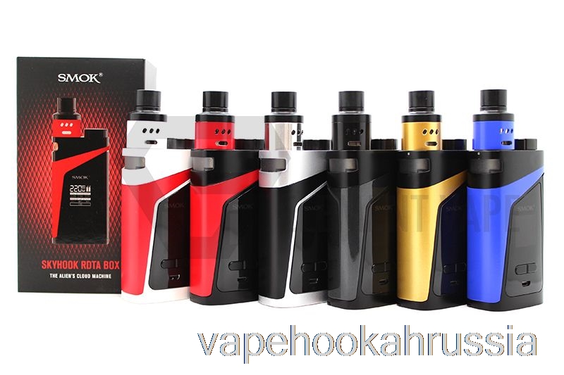 комплект Vape Juice Smok Skyhook RDTA Box 220w белый корпус/красный